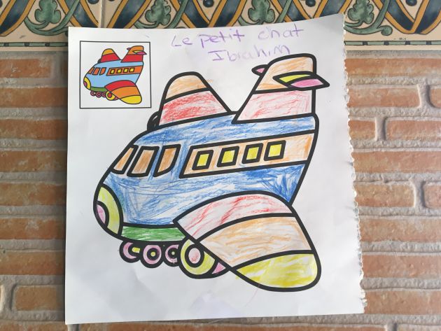 Dibujo realizado por Ibrahim, uno de los niños acogidos en este centro de Córdoba Dibujo realizado por Ibrahim, uno de los niños acogidos en este centro de Córdoba