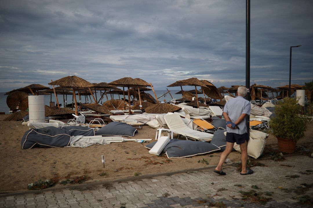 Seis turistas muertos por un temporal de viento y granizo en Grecia Seis turistas muertos por un temporal de viento y granizo en Grecia
