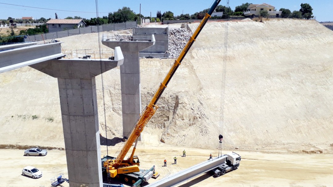 Así avanzan las obras de la recta final de la variante de Moraleda