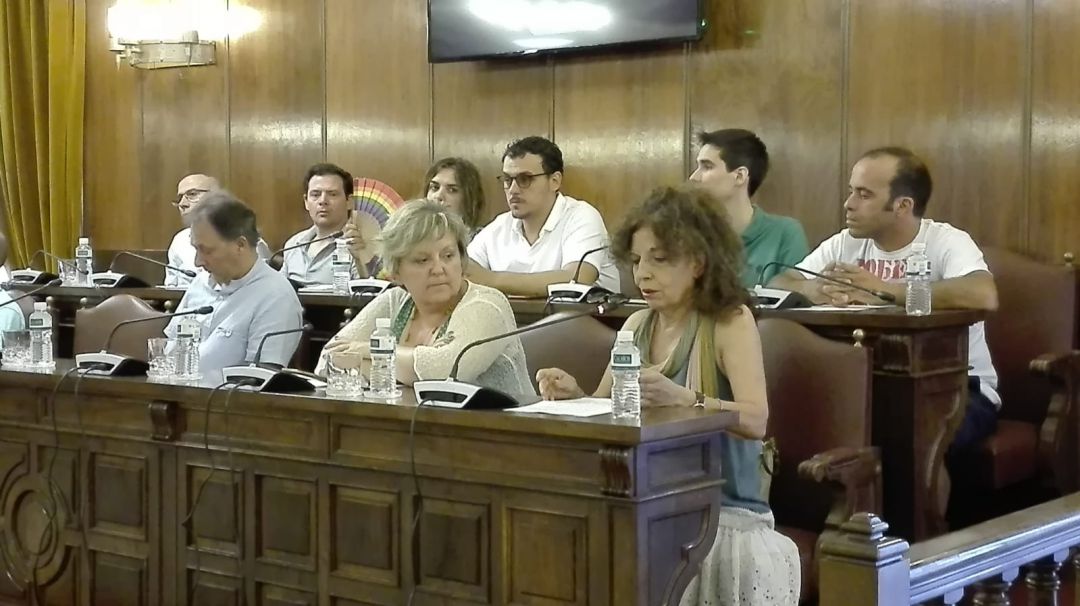 Tomás del Bién, sentado en la bancada entre los diputados de PSOE e IU Tomás del Bién, sentado en la bancada entre los diputados de PSOE e IU