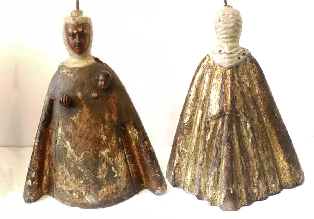La talla de una Virgen del siglo XVIII podría ser de la advocación de la Cabeza La talla de una Virgen del siglo XVIII podría ser de la advocación de la Cabeza