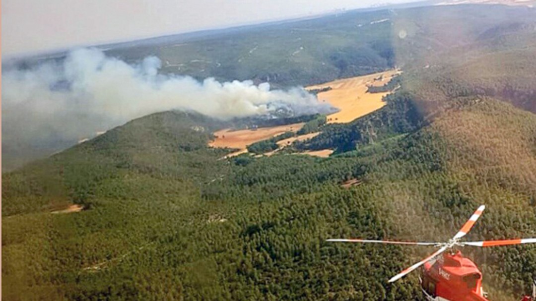 Controlado el incendio forestal de Paracuellos