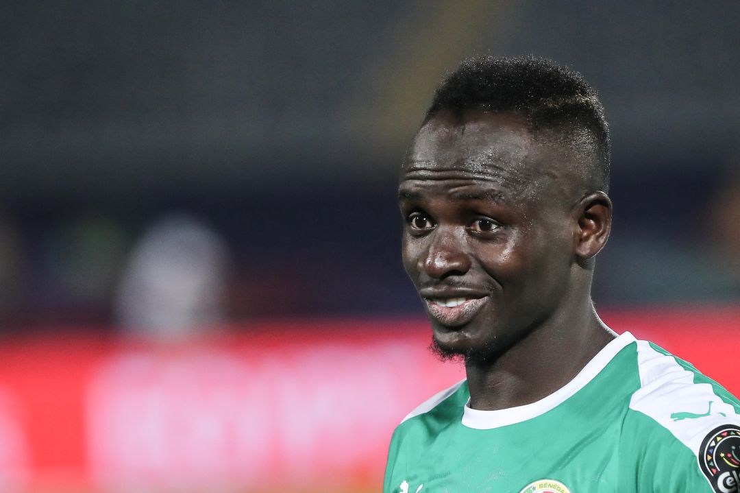 Sadio Mané durante la Copa de África con Senegal Sadio Mané durante la Copa de África con Senegal