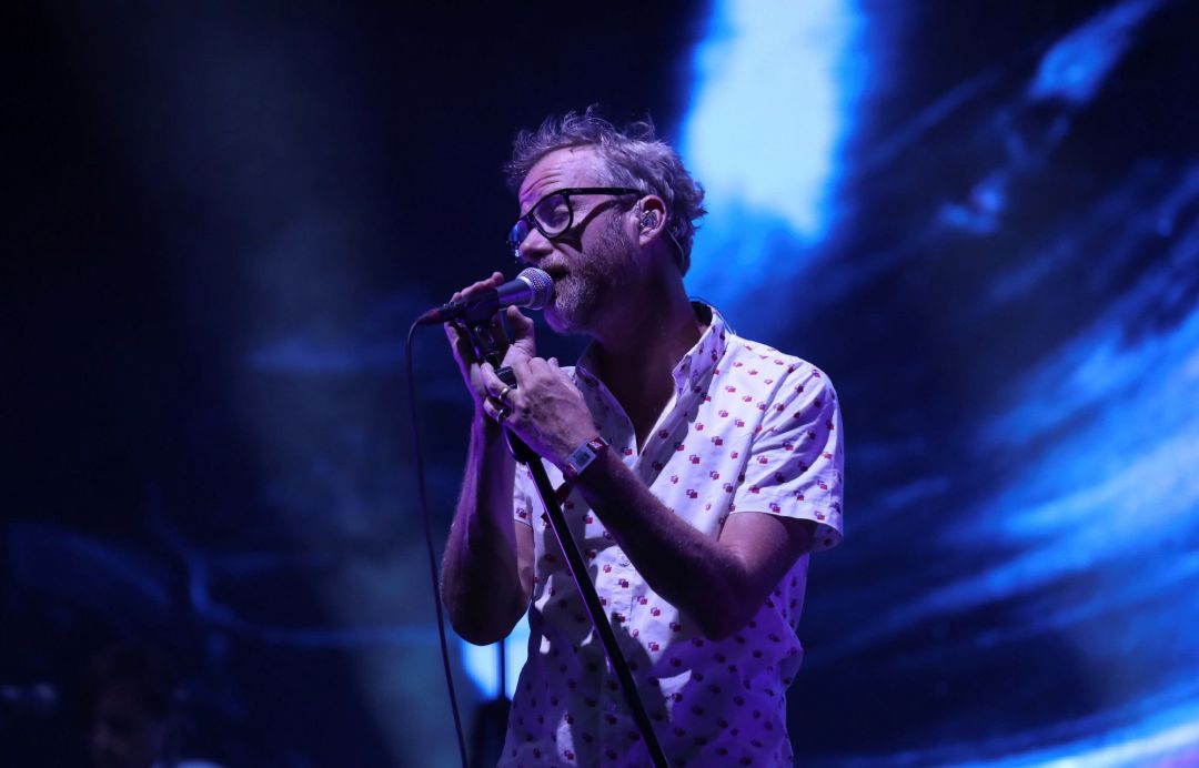 El cantante de The National, Matt Berninger, durante su actuación en la segunda jornada del Mad Cool 2019. El cantante de The National, Matt Berninger, durante su actuación en la segunda jornada del Mad Cool 2019.