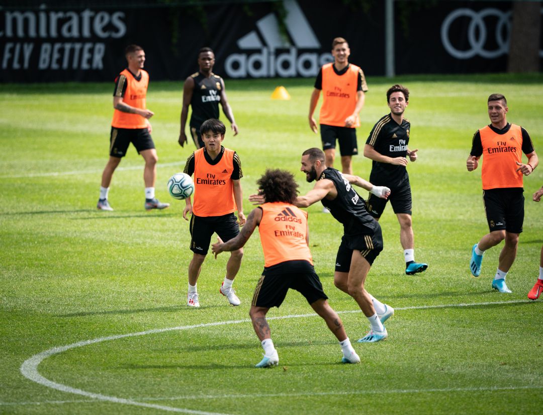 Imagen del entrenamiento del Real Madrid Imagen del entrenamiento del Real Madrid