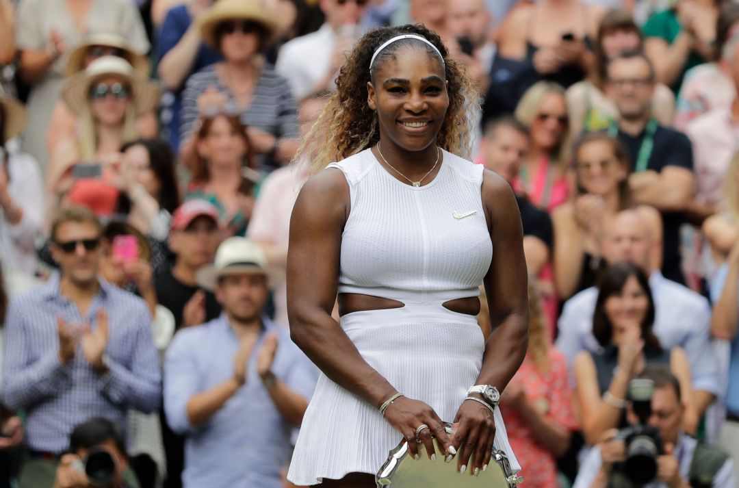 Serena Williams, tras la final de Wimbledon Serena Williams, tras la final de Wimbledon