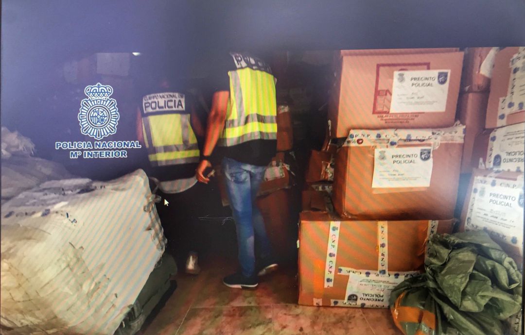 Golpe a la falsificación de productos en Maspalomas Golpe a la falsificación de productos en Maspalomas