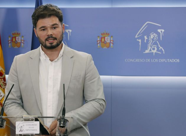 El portavoz de ERC, Gabriel Rufián. El portavoz de ERC, Gabriel Rufián.