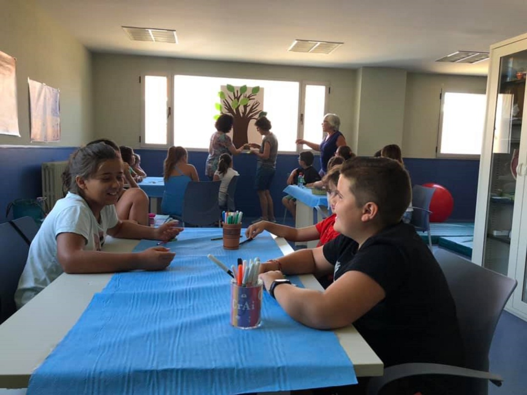 Los niños en el Programa 'Decora tu centro de salud' Los niños en el Programa 'Decora tu centro de salud'