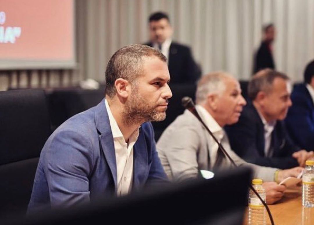 Antonio Ruiz en un acto el Real Murcia Antonio Ruiz en un acto el Real Murcia