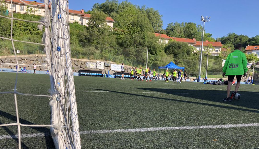Imagen de un partido de la Donosti Cup de este año Imagen de un partido de la Donosti Cup de este año