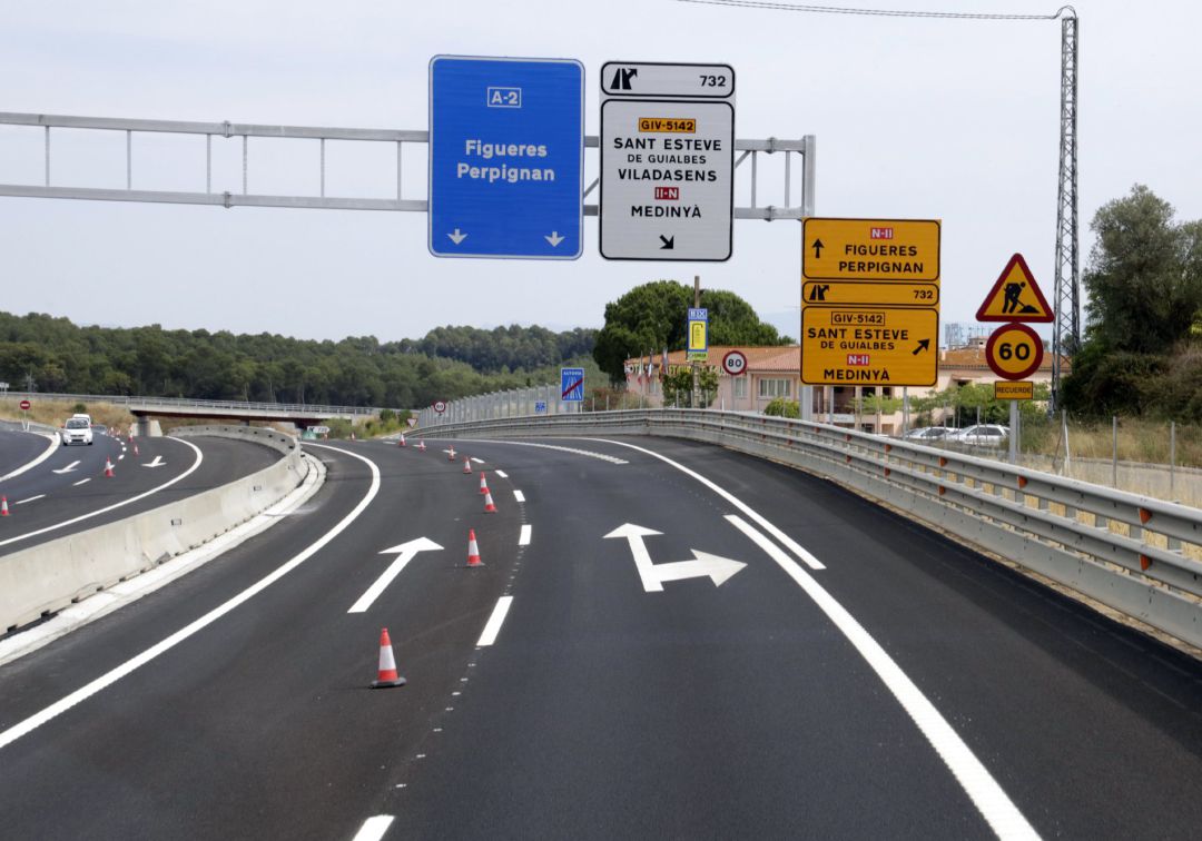 Desdoblada l'N-II entre Medinyà i Orriols, deu anys després