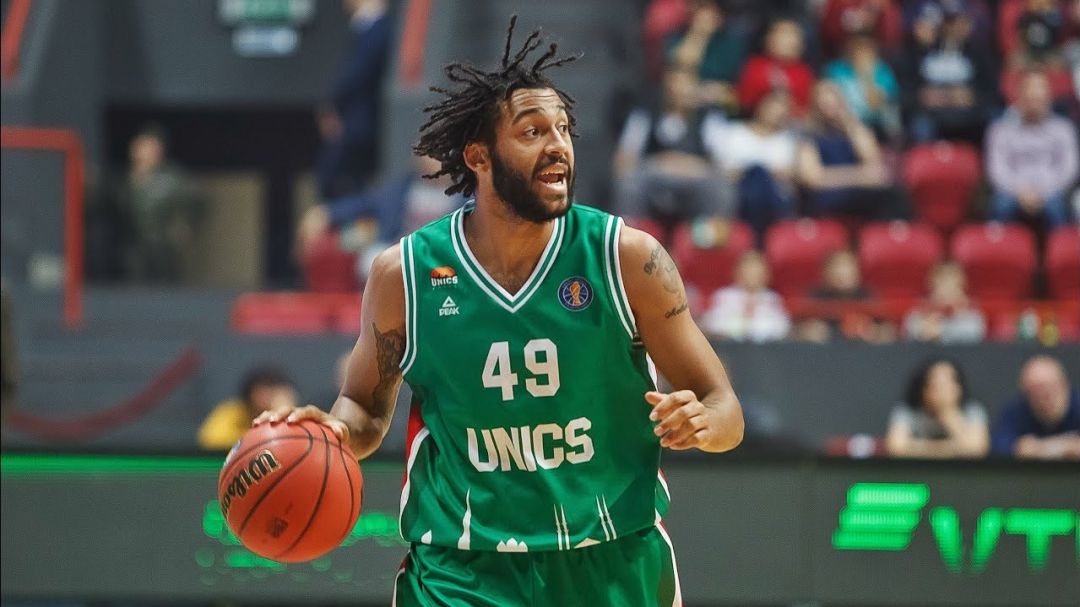 Pierria Henry durante un partido con el Unics Kazán ruso. Pierria Henry durante un partido con el Unics Kazán ruso.