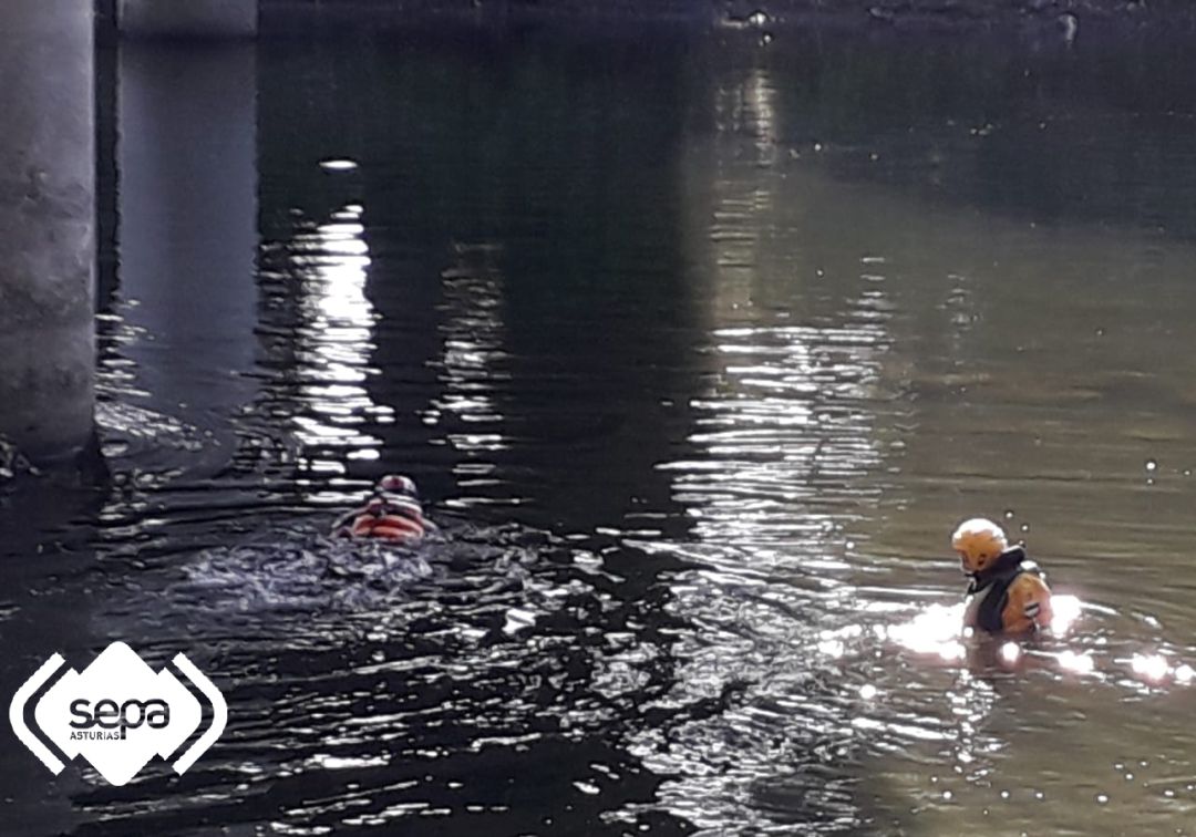 Localizado el cuerpo sin vida del joven desparecido en el río Nalón