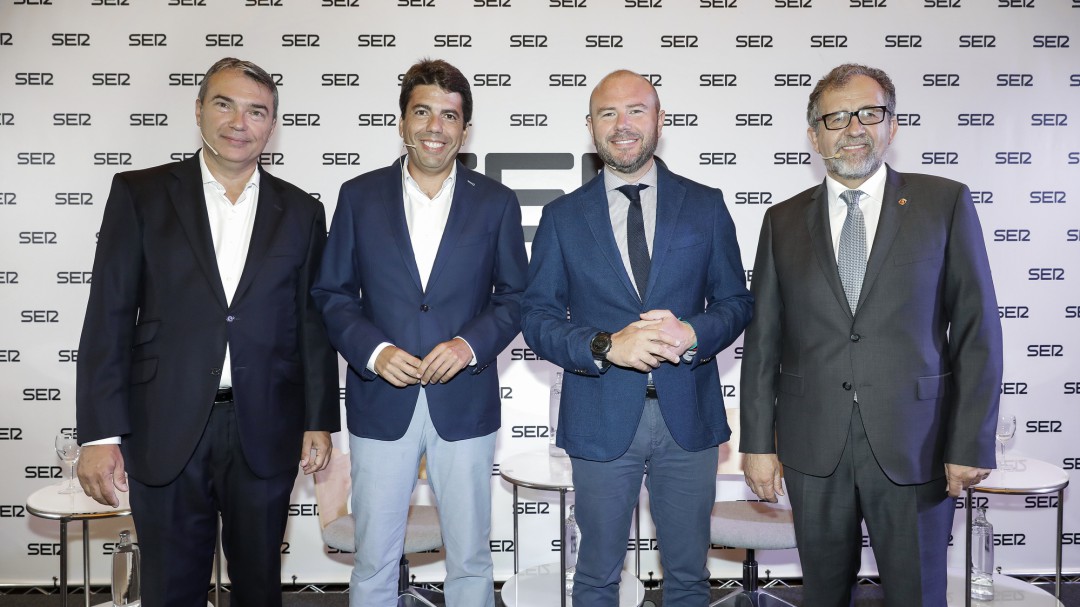 Los tres presidentes de las diputaciones provinciales, en el Encuentros SER