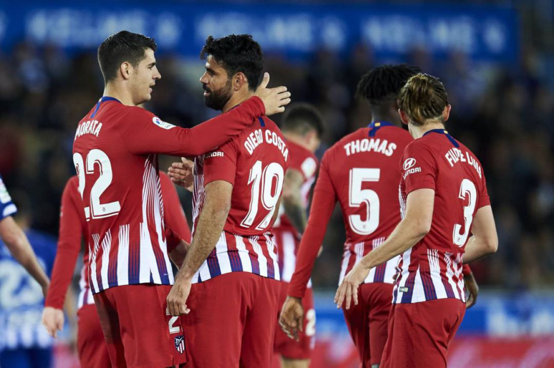Morata y Costa celebran un gol la pasada temporada Morata y Costa celebran un gol la pasada temporada