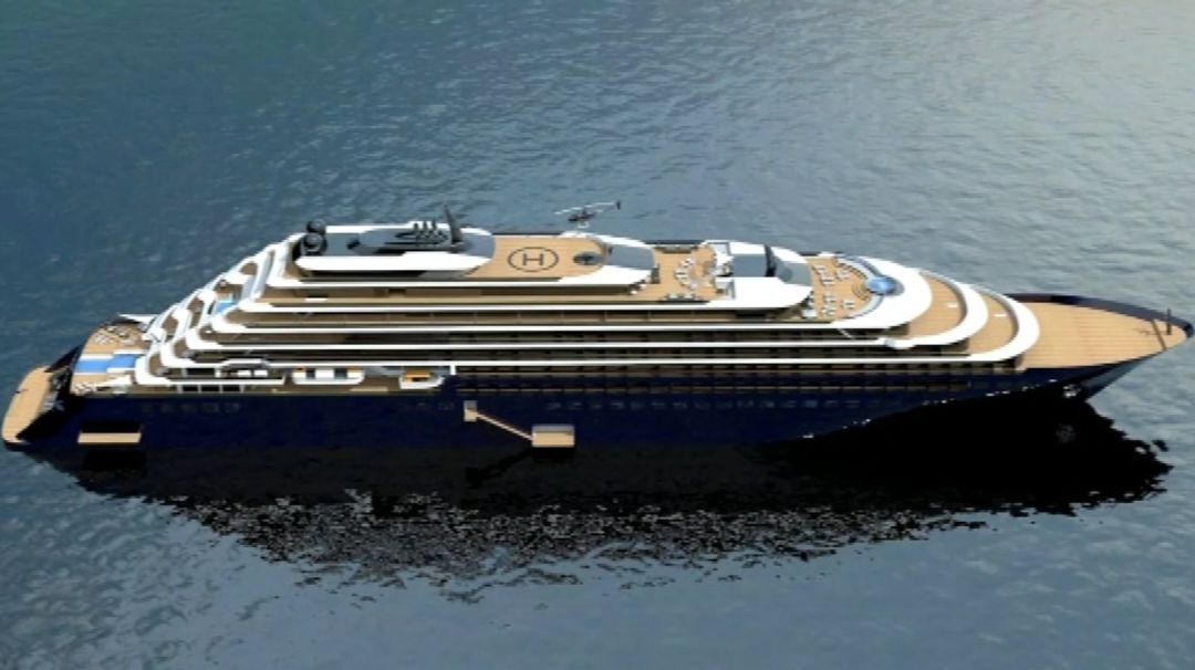 Imagen de cómo será mini crucero de lujo Imagen de cómo será mini crucero de lujo
