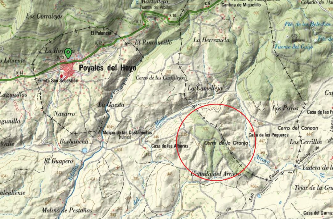 Mapa de localización aproximada del incendio Mapa de localización aproximada del incendio