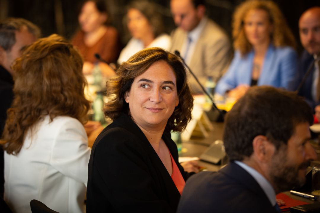 Ada Colau, la pasada semana, durante la Junta Local de Seguridad de Barcelona Ada Colau, la pasada semana, durante la Junta Local de Seguridad de Barcelona