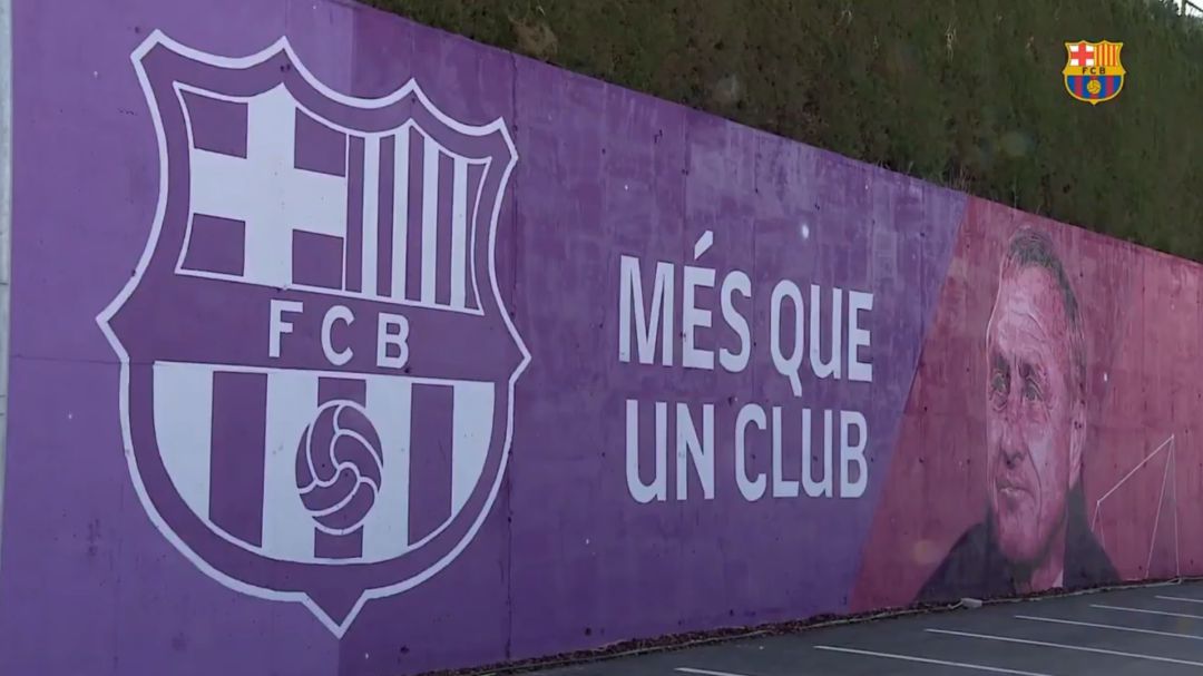 El mural dedicado a Cruyff El mural dedicado a Cruyff