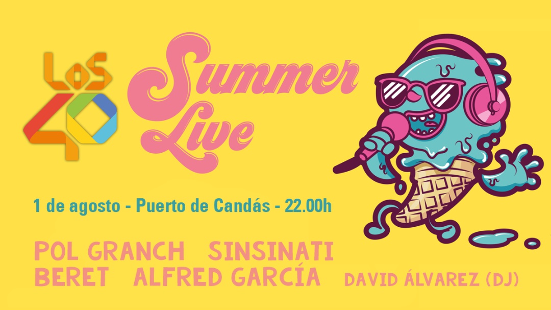 LOS40 Summer Live llega a Candás para refrescar el verano