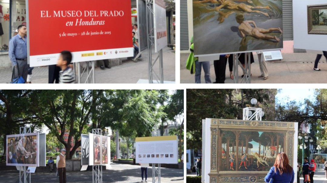Medio centenar de obras representativas del Museo del Prado se podrán ver a partir del lunes en el paseo del Puerto