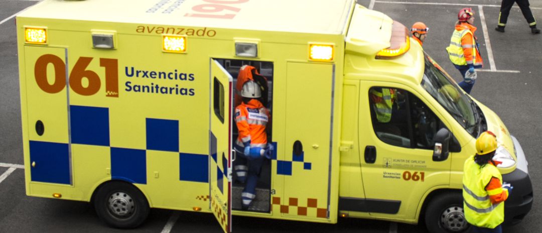 Una ambulancia del 061 Una ambulancia del 061