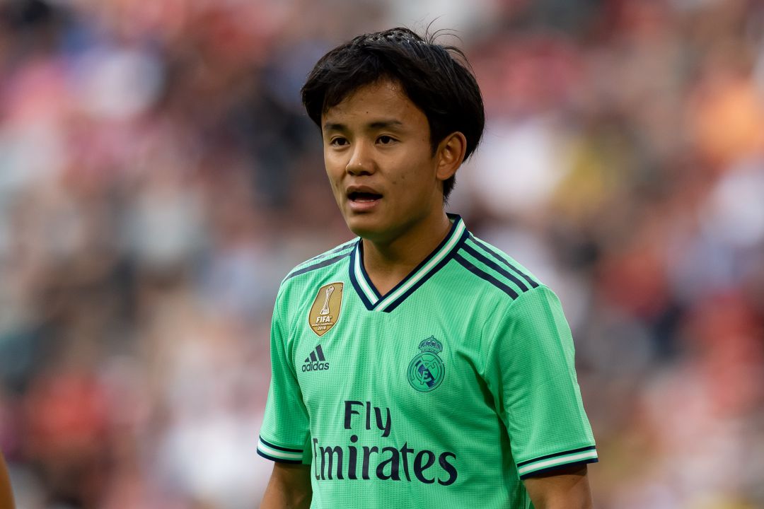 Take Kubo, en un partido de pretemporada con el Real Madrid Take Kubo, en un partido de pretemporada con el Real Madrid