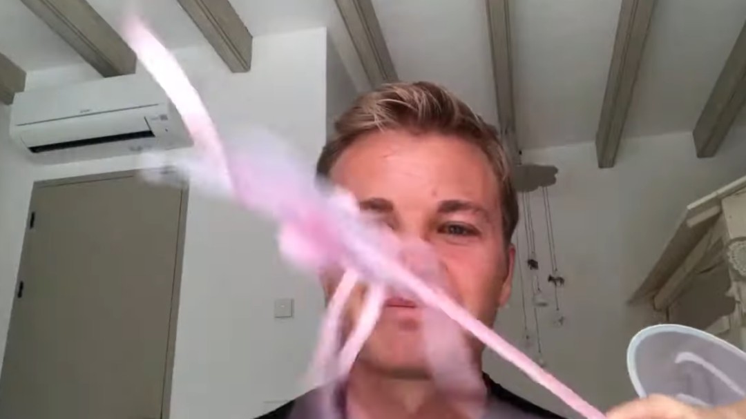 La adorable "intrusa" en el último vídeo de Youtube de Nico Rosberg