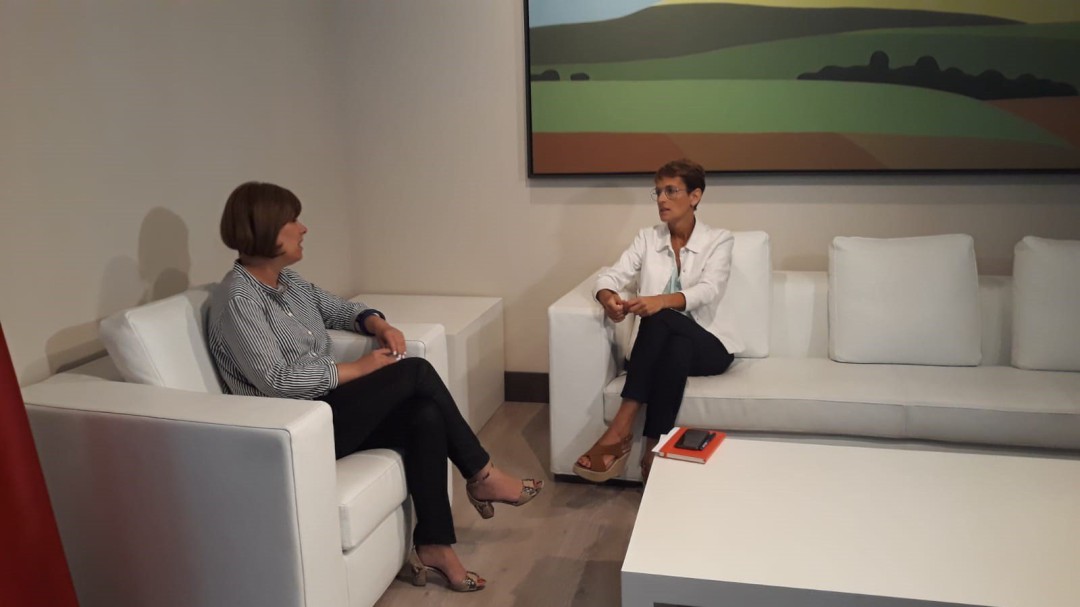 Barkos y Chivite llevan a cabo un traspaso de poderes "cordial" y de "plena colaboración"
