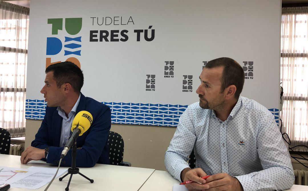 Presentación de las obras en el centro de Tudela Presentación de las obras en el centro de Tudela