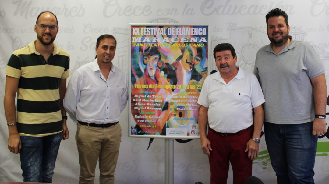 Miguel de Tena, en el festival flamenco de Maracena