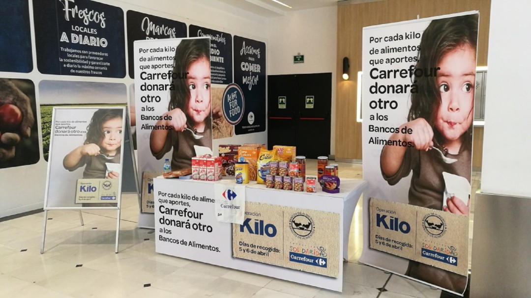 Carrefour Palencia consigue 2.510 kilos para el Banco de Alimentos
