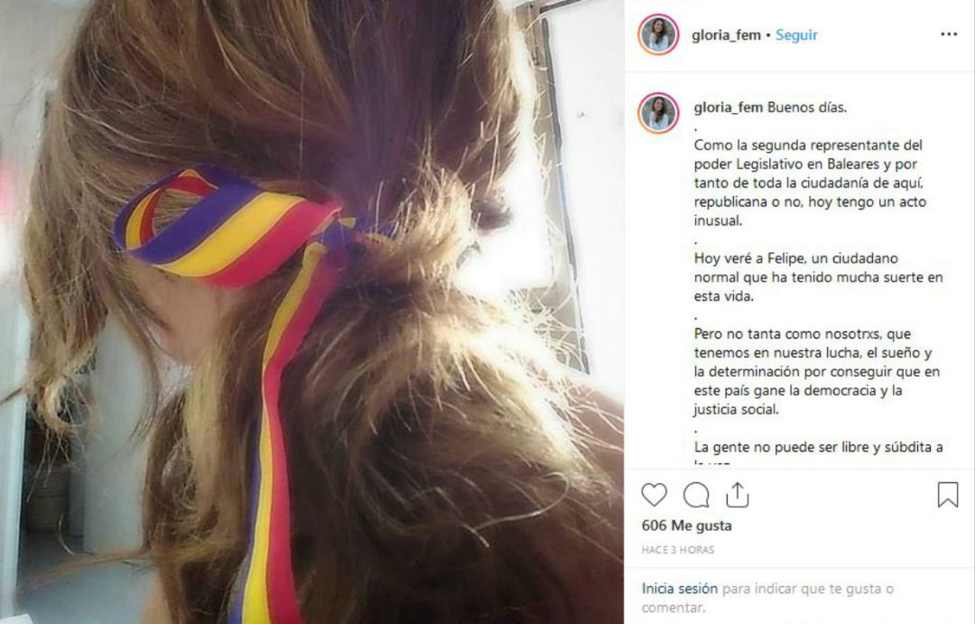 El mensaje de Gloria Santiago en su cuenta de Instagram El mensaje de Gloria Santiago en su cuenta de Instagram