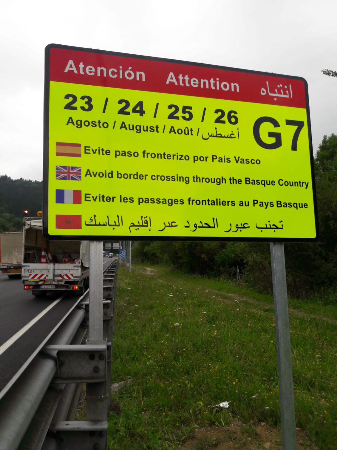 Primeras medidas especiales de regulación del tráfico por el G-7 Primeras medidas especiales de regulación del tráfico por el G-7