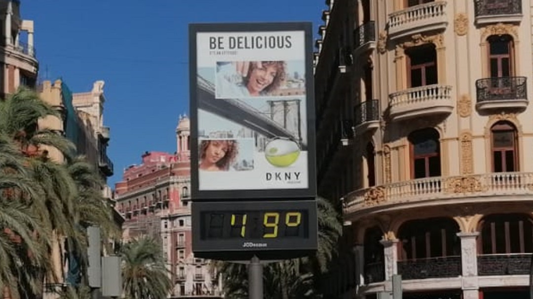 Casi 50 grados en el centro de Valencia