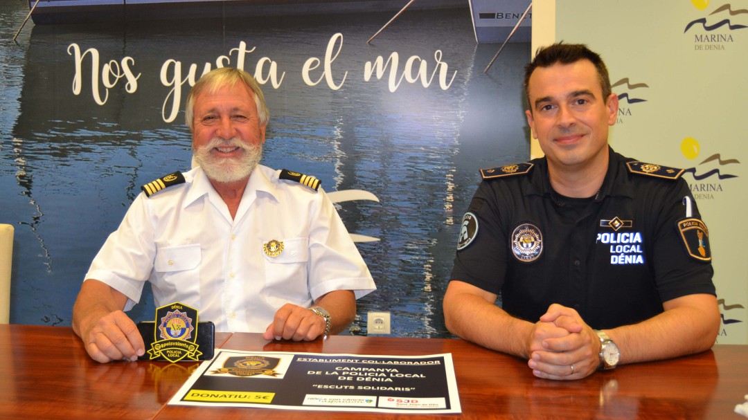 Marina de Dénia se suma a la campaña 'Escudos solidarios' de la Policía Local