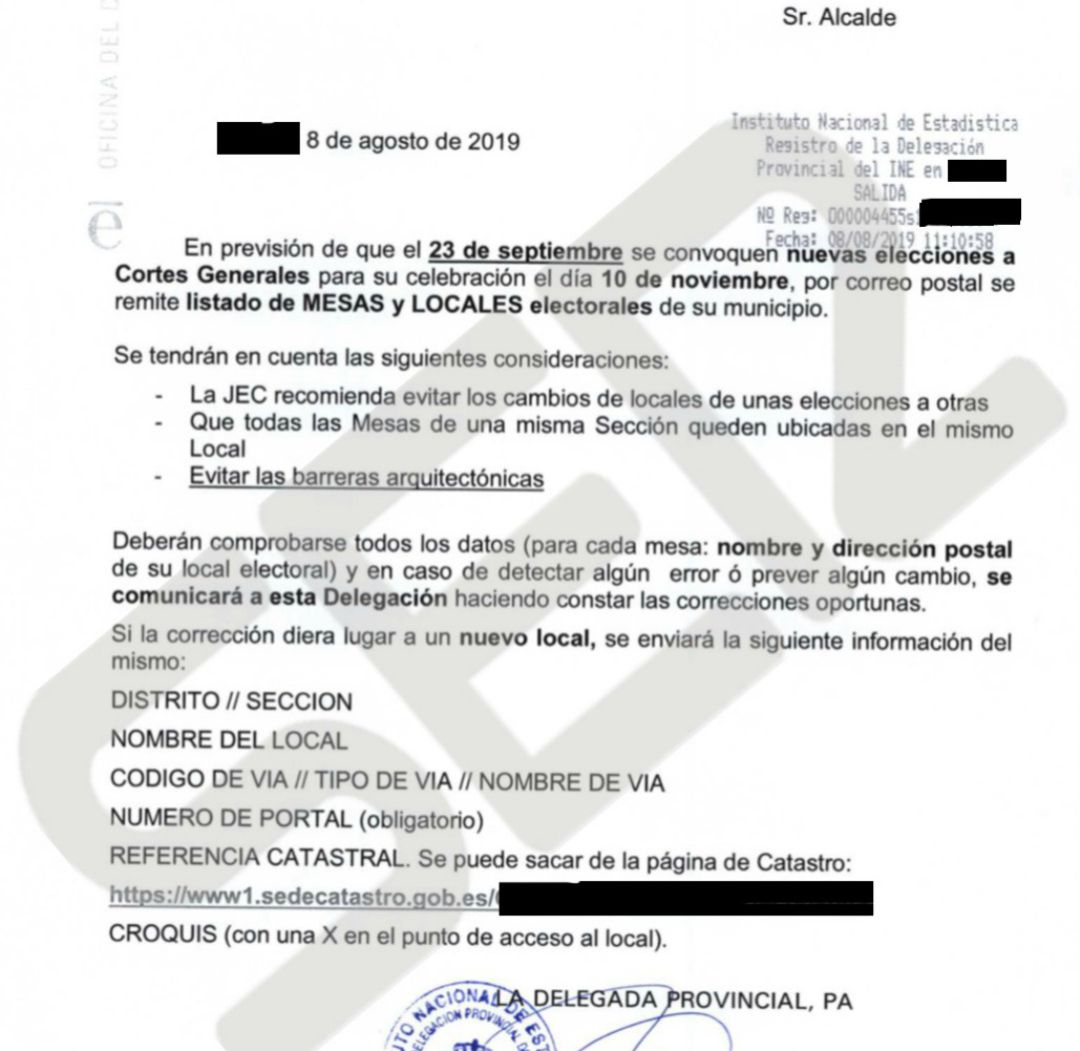 La Administración del Estado activa la maquinaria ante una posible convocatoria electoral el 10 de noviembre La Administración del Estado activa la maquinaria ante una posible convocatoria electoral el 10 de noviembre