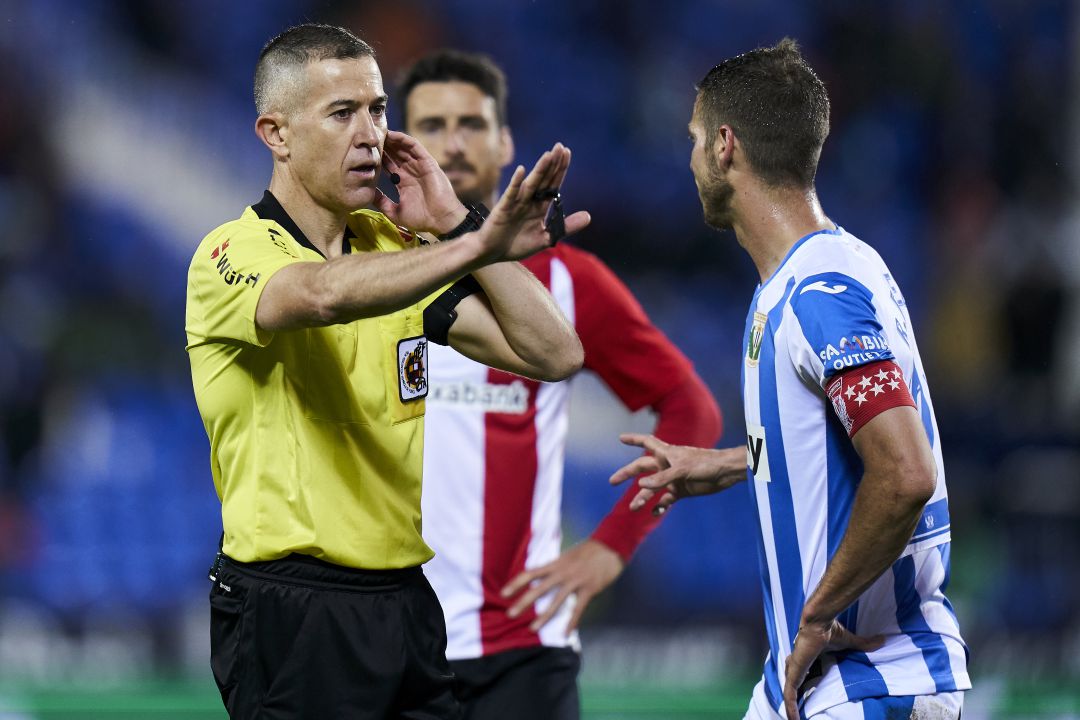 Iglesias Villanueva, en un partido entre el Athletic y el Leganés. Iglesias Villanueva, en un partido entre el Athletic y el Leganés.