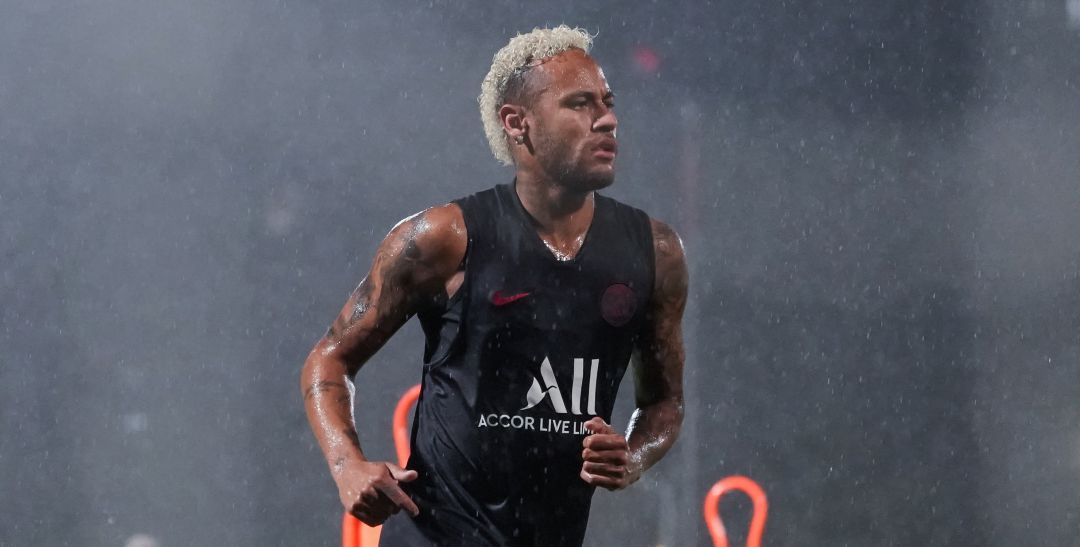 Neymar, durante un entrenamiento con el PSG este verano Neymar, durante un entrenamiento con el PSG este verano