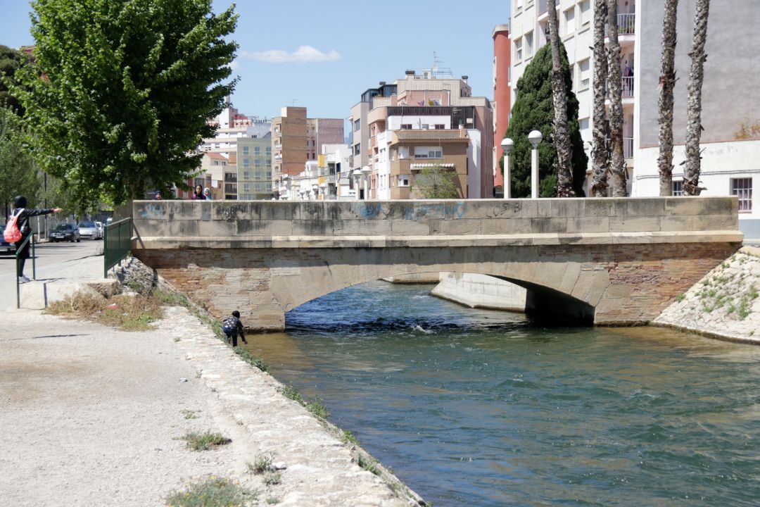 Canal de la dreta de l'Ebre al seu pas per Amposta Canal de la dreta de l'Ebre al seu pas per Amposta