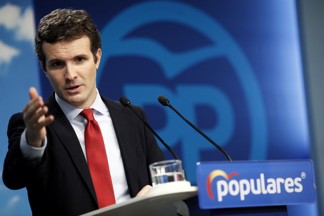 El presidente del Partido Popular, Pablo Casado El presidente del Partido Popular, Pablo Casado