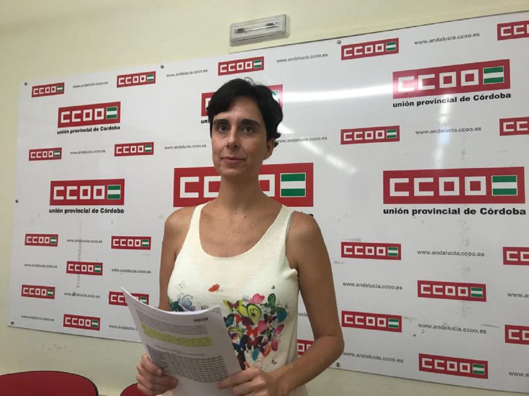 Mar Ábalos, secretaria de juventud de CC.OO en Córdoba Mar Ábalos, secretaria de juventud de CC.OO en Córdoba