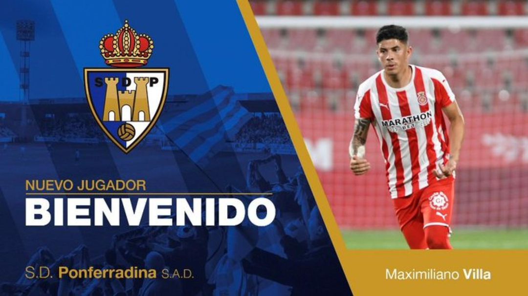 El lateral uruguayo, Maximiliano Villa se incorpora a la Ponferradina El lateral uruguayo, Maximiliano Villa se incorpora a la Ponferradina