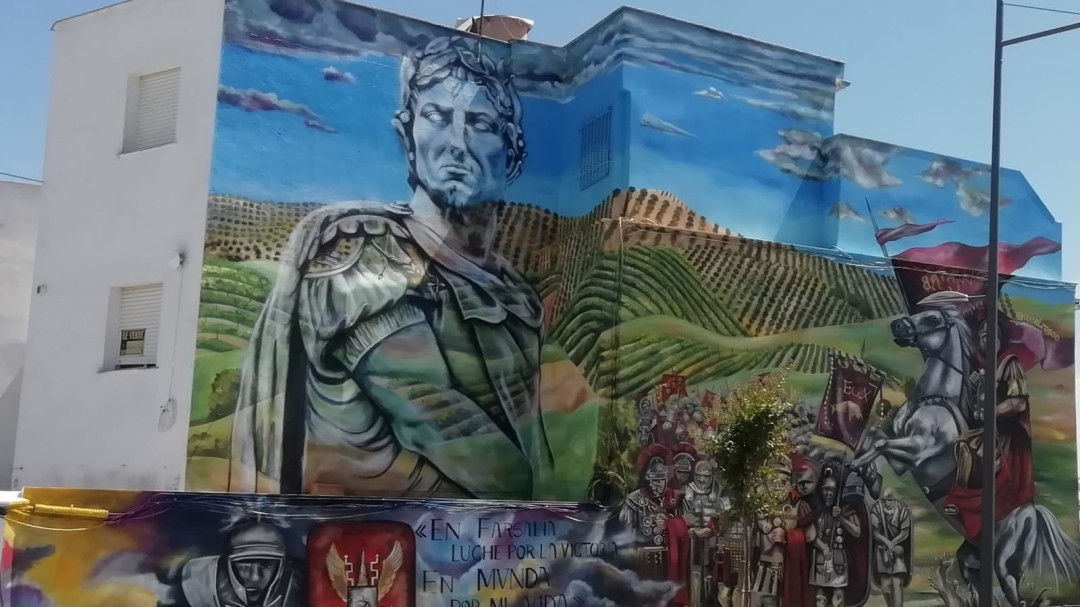 Montilla lleva el arte a sus barrios con los murales de la artista Gisel Rosso
