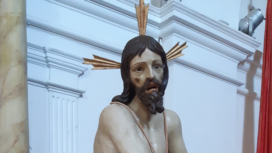 Restaurado el Cristo atado a la columna de Carrión de los Condes