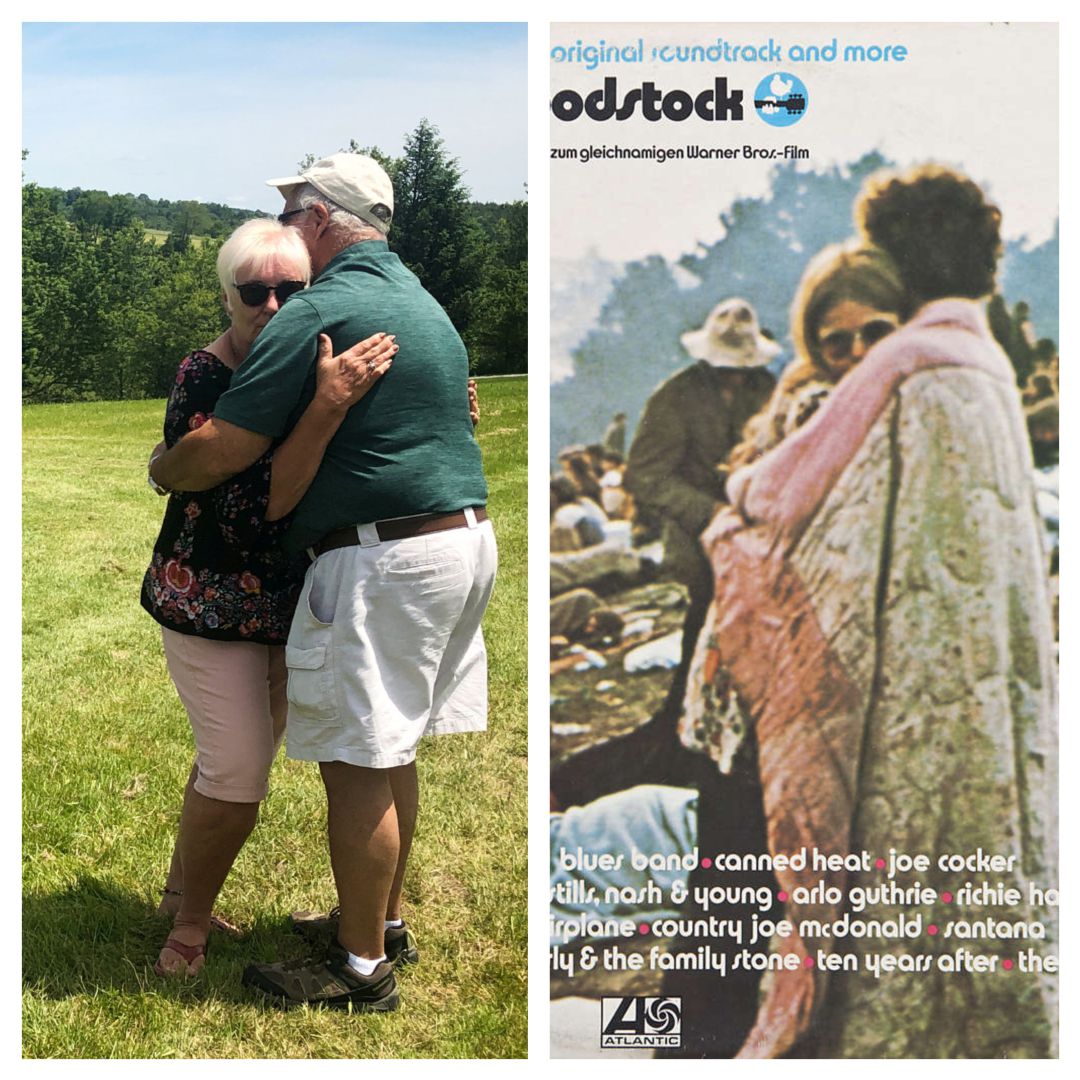 A la derecha, Bobbi Kelly y Nick Ercoline en 1969, en el festival de Woodstock. A la izquierda, la pareja medio siglo después. A la derecha, Bobbi Kelly y Nick Ercoline en 1969, en el festival de Woodstock. A la izquierda, la pareja medio siglo después.