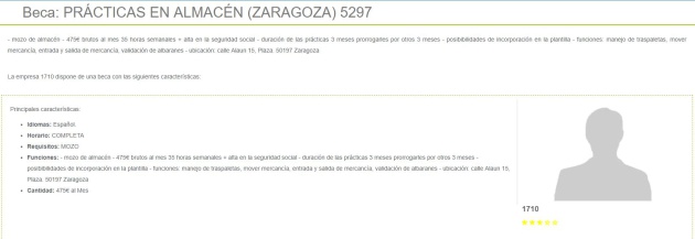 Captura de imagen del portal web de El Mundo del Becario Captura de imagen del portal web de El Mundo del Becario