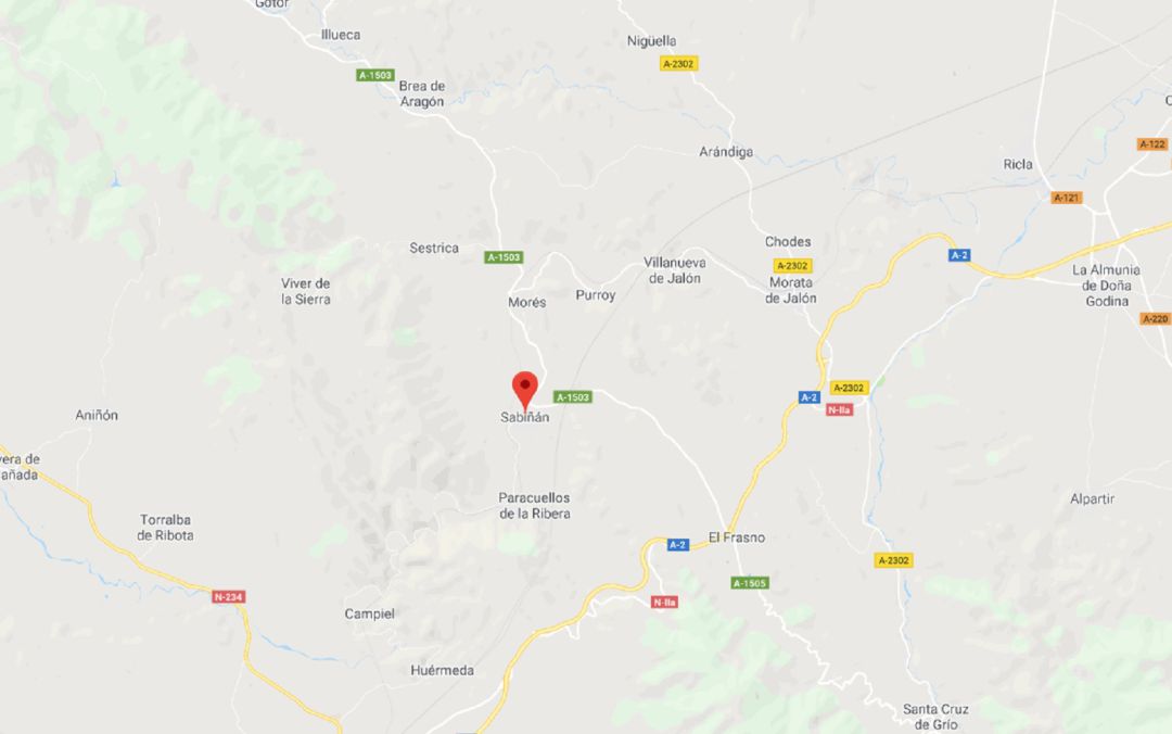 Sabiñán está ubicado en la provincia de Zaragoza, en la comarca Comunidad de Calatayud Sabiñán está ubicado en la provincia de Zaragoza, en la comarca Comunidad de Calatayud