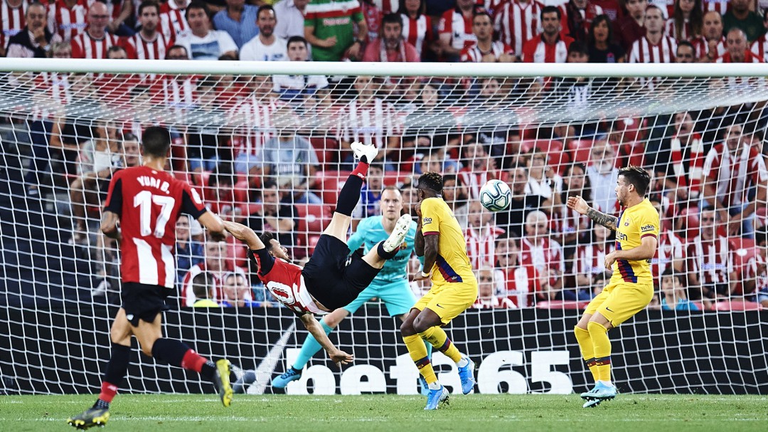 Así fue el golazo de Aduriz frente al Barça